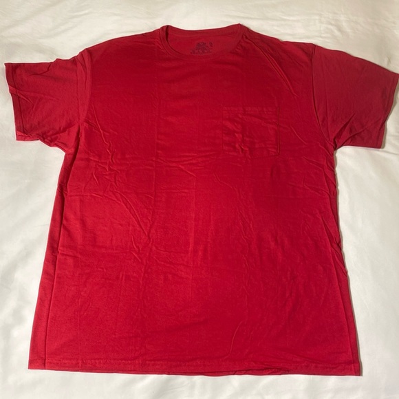 NWOT Fruit of the Loom 100% Cotton Pocket T-Shirt - Picture 12 of 13